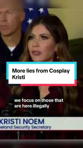 Kristi Noem, DHS Secretary, continues to lie, this time claiming that ICE has not detained any citizens. This is demonstrably false. ICE has grabbed dozens of citizens, and this administration has openly went after documented immigrants that are critical of the regime. These people lie as easy as they breathe! #kristinoem #chicago #ice #foryouu 
