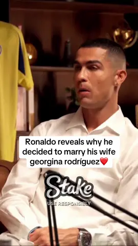 Ronaldo reveals why he decided to marry his wife georgina rodríguez❤️ #ronaldo #piersmorgan #fyp 
