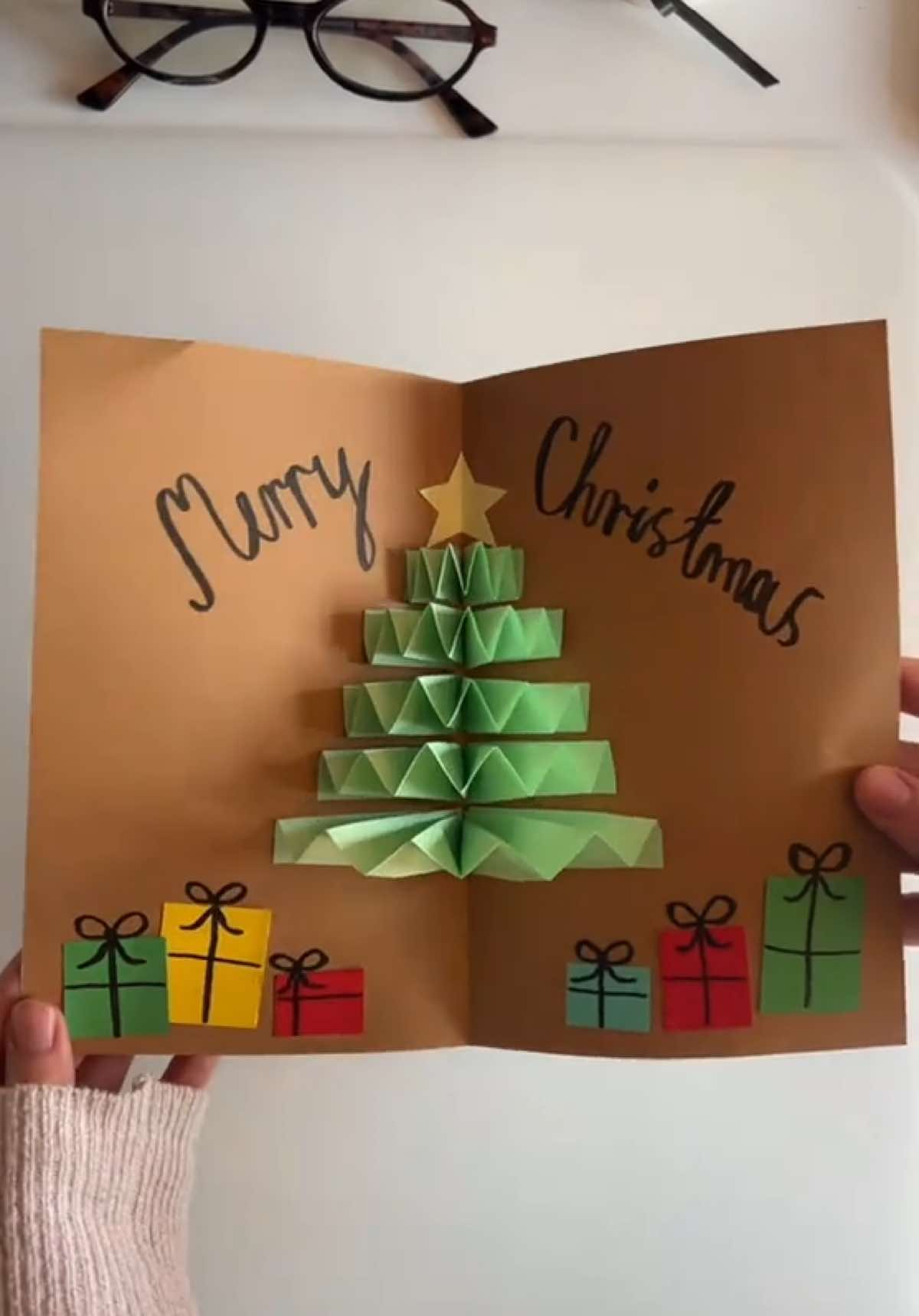 It’s finally time for Christmas DIYs!! 🎄❤️  DIY Pop Up Christmas Tree Card Tutorial (cute and easy Christmas gift)    #christmas #christmasdiy #christmasgiftideas #christmascard #diygift  (Christmas gift idea, 3D Christmas card, 