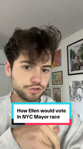 A vote for Cuomo is a vote for a city that does not serve the people working in it. Vote for @Zohran Mamdani !! . . . . . . #zohranmamdani #nycmayor #vote #ellen #nyc 