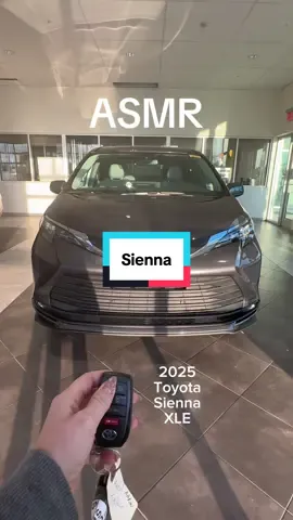 2025 Toyota Sienna XLE ASMR . TSRP as shown $47,907 . Assembled in PRINCETON, INDIANA, U.S.A. .  Color:  MAGNETIC GRAY MET./CHATEAU . 🔗 Click in the link in bio for pricing and additional information.  . 🚗 Follow @courtesytoyotabrandon for more Toyota content  #asmr #toyota #sienna #toyotasienna #bestvehicleever 