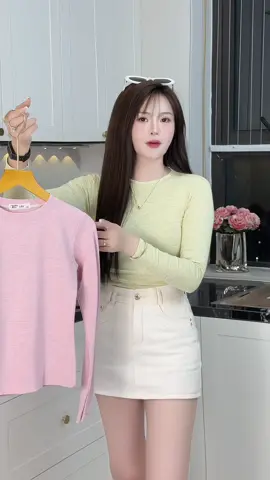 Áo thun trơn cổ tròn dài tay #champhanriview #aothun 