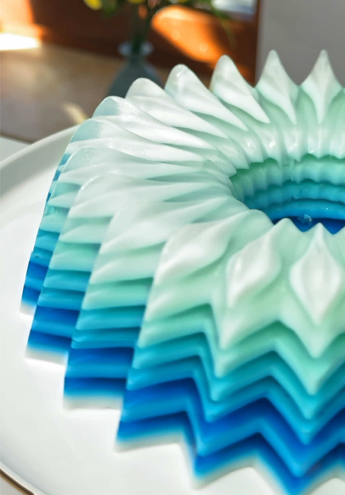 Let´s Make Blue Jelly Cake Dessert 💙🫐🦋 #jelly #satisfying #dessert 