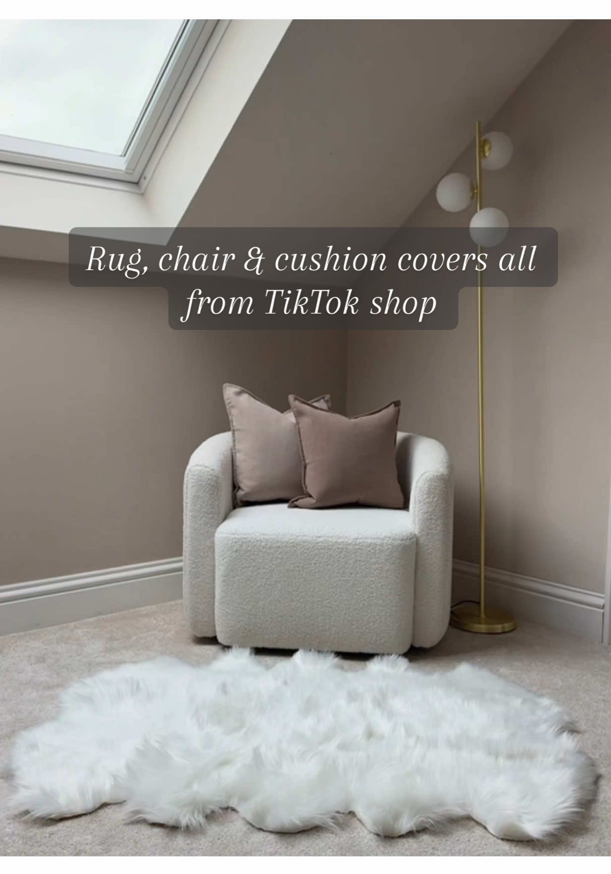 The cozy corner 🧸🤍 #swivelchair #chair #homedecor #tiktokshopfinds #tiktokmademebuyit 