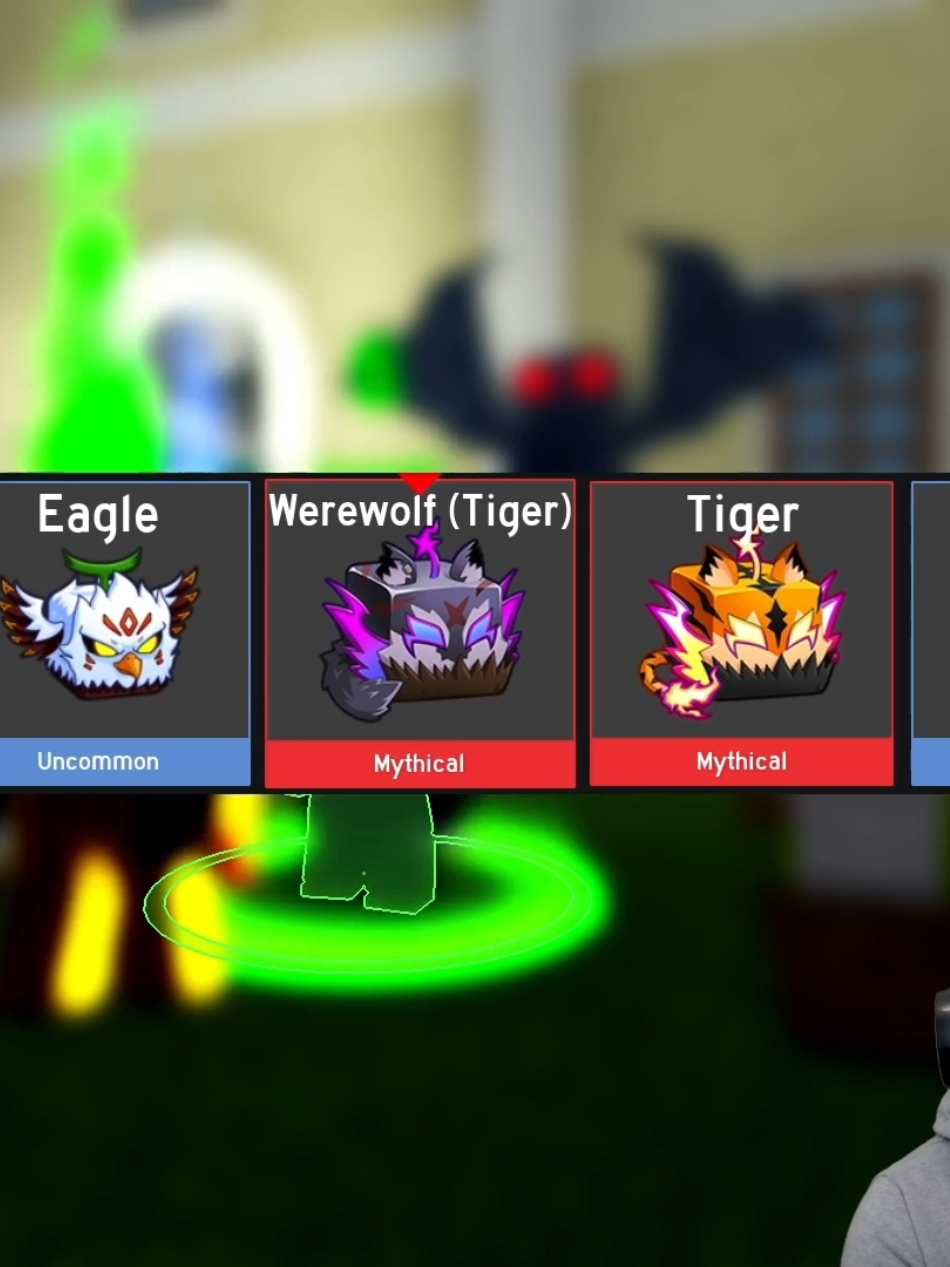 Omg! i got 2 were wolf fruit + 2 Tiger Fruit..! ☠️ + ignore my voice xD + idk what happend i didn't realise i make these noise! #bloxfruits #roblox #foryoupage #foryou #fyp 