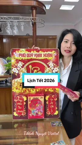 Lịch Tết 2026 tráng gương  #nguyetviettel #xuhuong #tiktokshop #lich #tet2026 