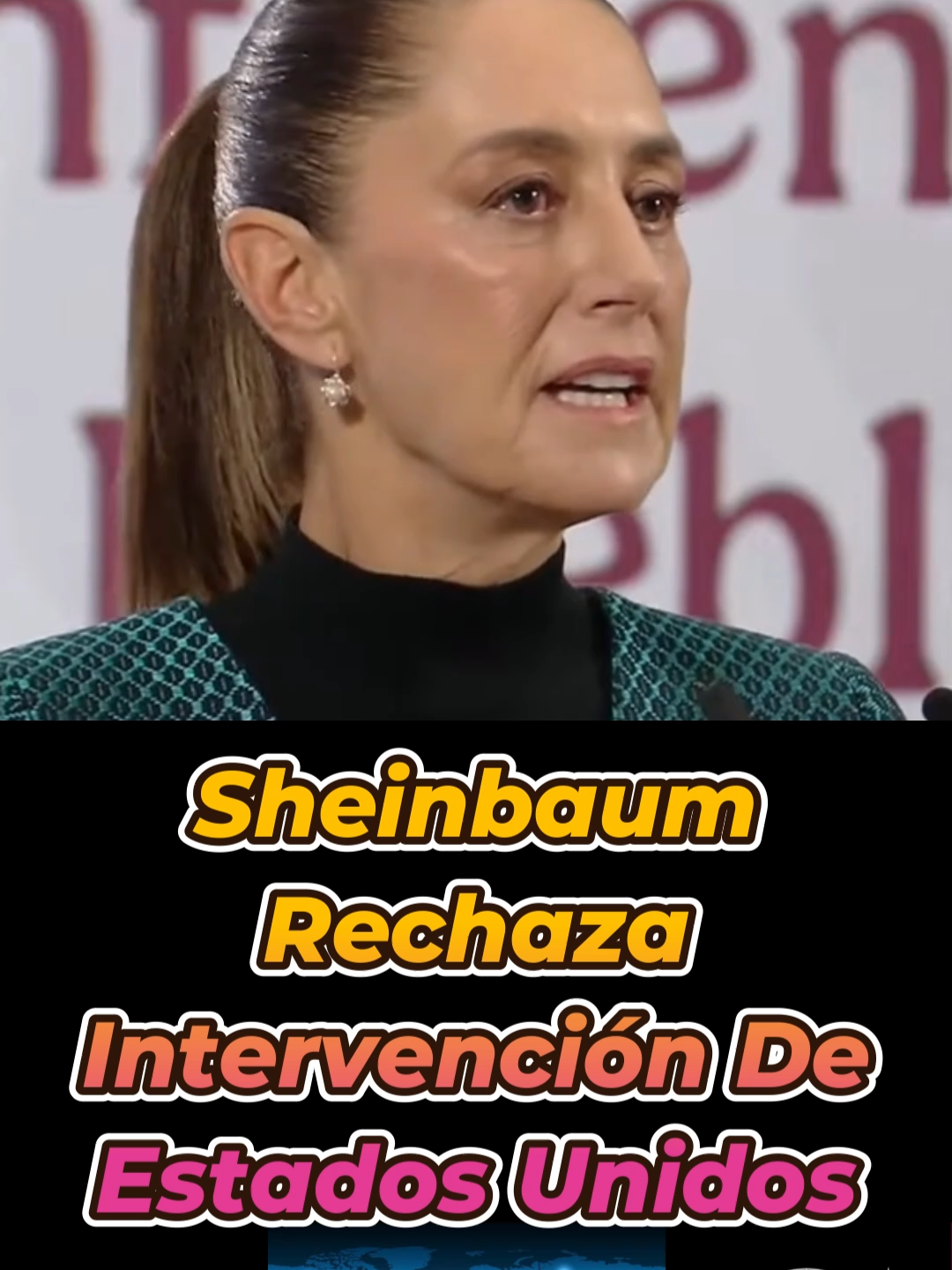 Sheinbaum Rechaza Intervención De Estados Unidos, Cooperación Sí #méxico #CarlosManzo #Sheinbaum #noticias