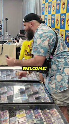 Chat hooked Ian up with a secret Pikachu card!  . . . Edited by @Brian  . . . #pokemonvendorpov #wholesome #contentcreator #hobby #pokemon                