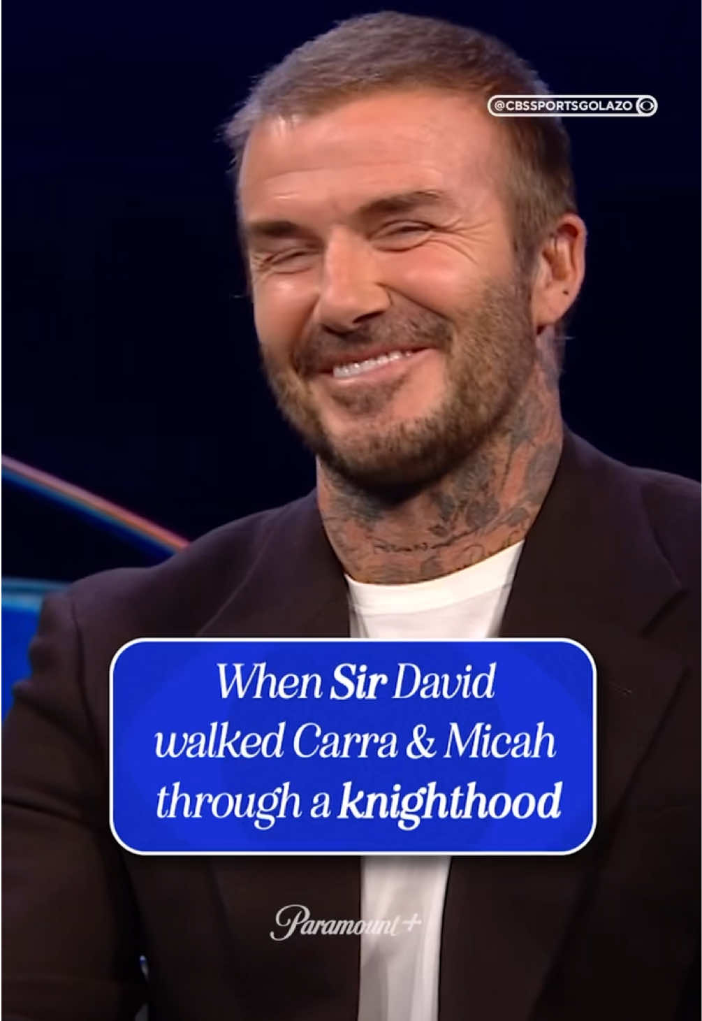 Officially SIR David Beckham 👑❤️ #Soccer #football #davidbeckham #ucltoday #beckham 