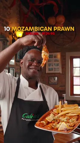 Prawn lovers, this one’s for you! Get 10 mouthwatering Mozambican prawns with your choice of chips or rice for only R139.95 🦐 It’s Joburg’s tastiest and best-value prawn deal, exclusively at Calisto’s Gillview!🇵🇹 