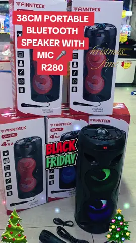 38CM BLUETOOTH SPEAKER WITH MIC 🎤 R280...#speakers #blackfriday #christmas #bargains #fyp 