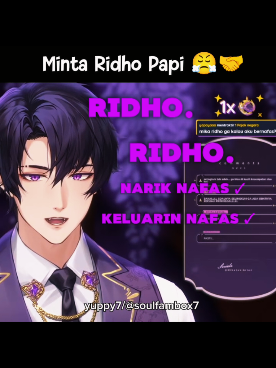 Pot.Klip meminta Ridho papi  😤🤝 anak yang sangat berbakti  kelean terongers #mikazukiarion🌒 #mikazukiarion🌖 #mikazukiarion #sol4ce @mikazukiarion 