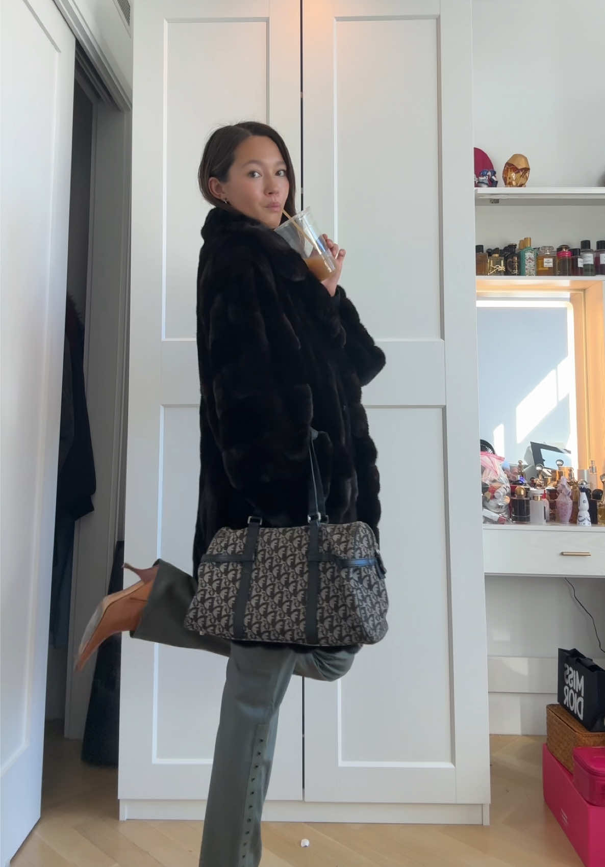 whole fit is vintage dior 🏹🏹 also my second room is finally coming along yay #nyc 