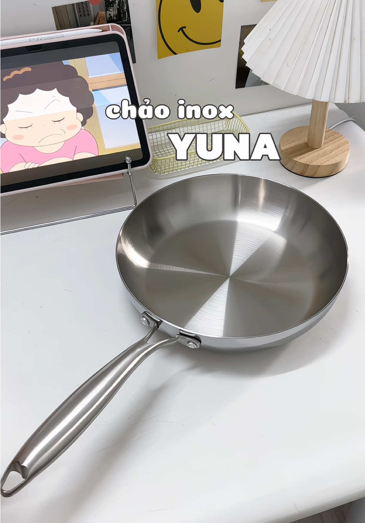 Mấy bà thử đổi qua sài chảo inox chưa Sài quen rồi k lo bị dính mà siu bền lại an toàn cho sức khoẻ #yuna #chaoinox #chaoinoxyuna 