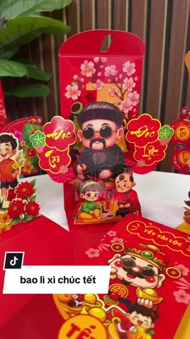 Bao lì xì hiện câu chúc Tết ý nghĩa#baolixi #baolixi3d #tet2026 
