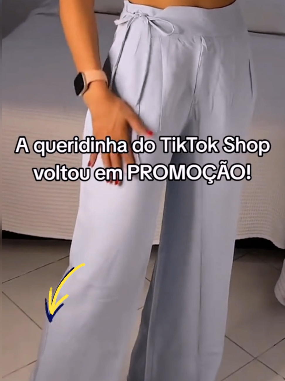Respondendo a @ingridsantana4287 Calça Pantalona Feminina no TikTok Shop  #tiktokshop #calça #modafeminina #calçapantalona 
