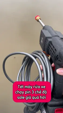 Máy rửa xe chạy pin 3 chế độ đang sale giá hời kèm bảo hành 1 năm#xuhuong #giadungtienich #mayruaxe #mayruaxepin #mayruaxe 