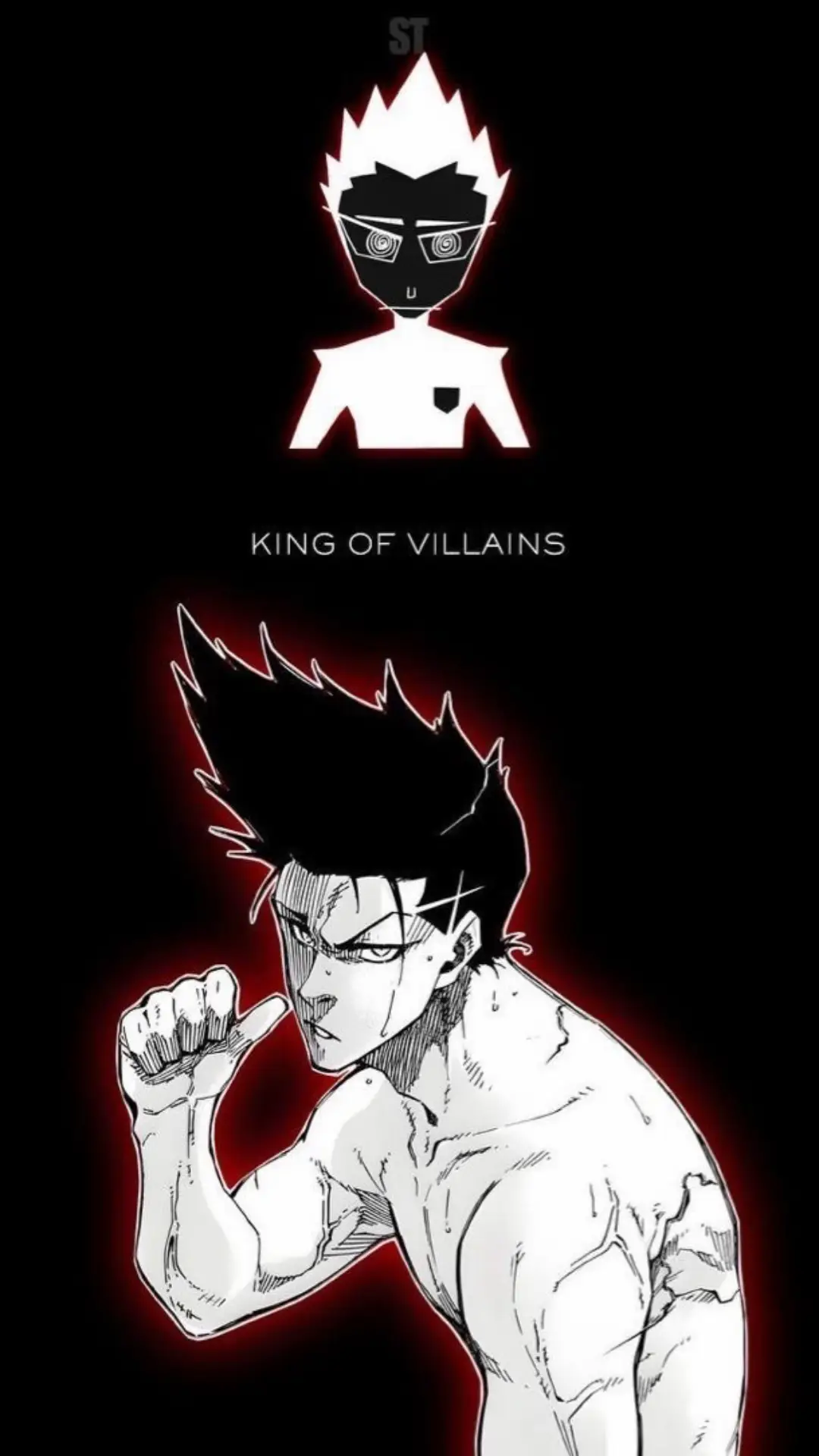 Baro is a large young man with slim red eyes and long black hair that he wears up in a spiky style, akin to a crown. When he lets it down, his hair is shoulder-length. Baro also has a muscular build due to his dedicated training regimen, which keeps up his physical fitness. At Blue Lock, Baro wears the standard-issued body suit (black with gray stripes) and tracksuit. During the First Selection, he wore Team X's white #10 jersey and Team X's gray-capped cleats. During Second Selection, he wore Team Red's #18 jersey, which later switched to white when he joined Isagi's team. During Third Selection, Baro wore Team B's white jersey and while on the bench for the Blue Lock Eleven, he wore his bodysuit and a long black trench jacket. Once subbed in for the second half for the Japan U-20 match, he dons the official Blue Lock #13 jersey. In the Neo Egoist League, Baro has added three red highlight streaks to his hair, and he wears the Ubers uniform as #13. #anime #bluelock #ios26 #baro #egoist #wallpaper