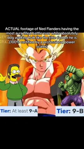 Ned’s literally him bro #dbz #simpsons #nedflanders #hulk #marvel 