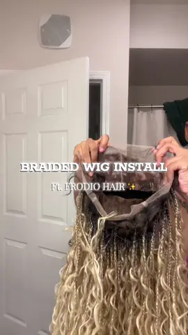 Have youuuu ever had a braided wig? They’re lowkey about to become my go to when I need something to put on my head QUICK 🤣 love me some @Frodio Hair ✨ #fyp #braidedwig 