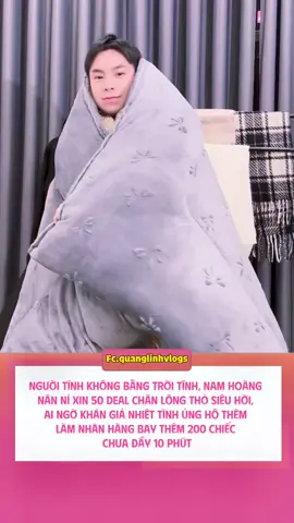 Chăn lông thỏ này ẩm cực kỳ #namhoang0860 #chanlongtho #m2tbedding 