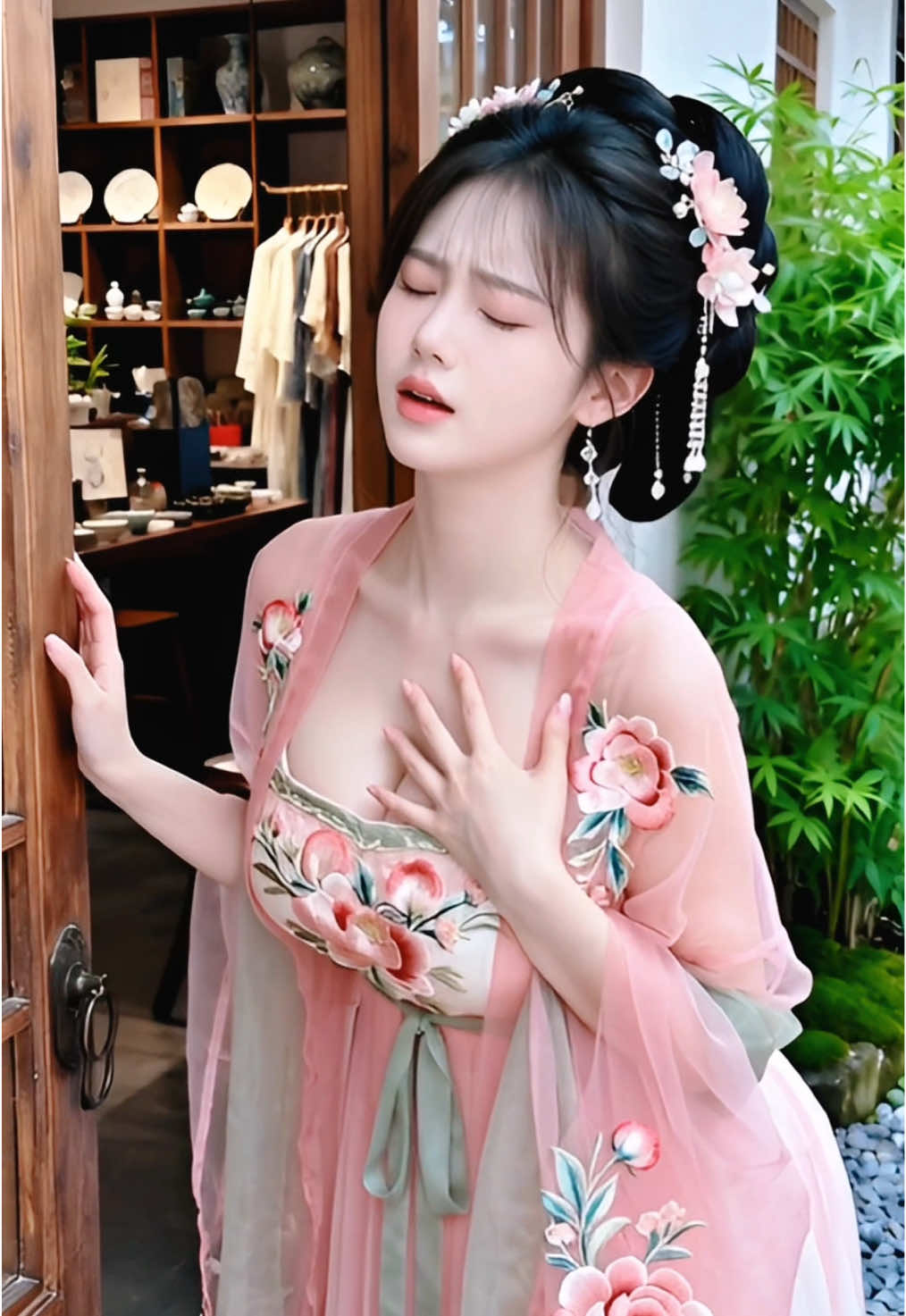 宋制抹胸汉服大师姐 #ai创作浪潮计划 #宋制汉服 #汉服 #国风古韵 #小师妹  @藍心 