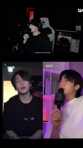 All of my life de Park Won cover Jungkook à différents moments 🎶🐰💜 - 2018 quand lui et BTS étaient au plus mal et qu'ils pensaient se séparer.  - 2023 lors de son live après son duo sur Burn it avec Suga au concert D-Day à Séoul. Il a oublié 1 phrase au début car il a été impressionné par les explosions de cris des ARMYs. Très déçu de ses performances, il a fait 1 live pour nous faire réécouter et s'excuser pendant 2 heures auprès de Suga et des ARMYs alors qu'il a été parfait comme d'habitude 🫠.. - 2025 aujourd'hui,  En live il teste son micro. #jungkook 🐰 #jungkookie 💜 #jkbts #jungkook_goldenalbum 📀   #bts ⟭⟬⁷💜 