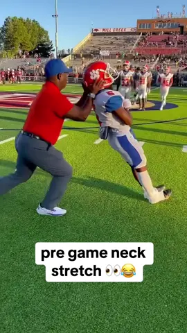 Coach went old school on em 💯😂 (via rivalsdotcom/ig) #funny #football #highschool #stretching #highschoolfootball 