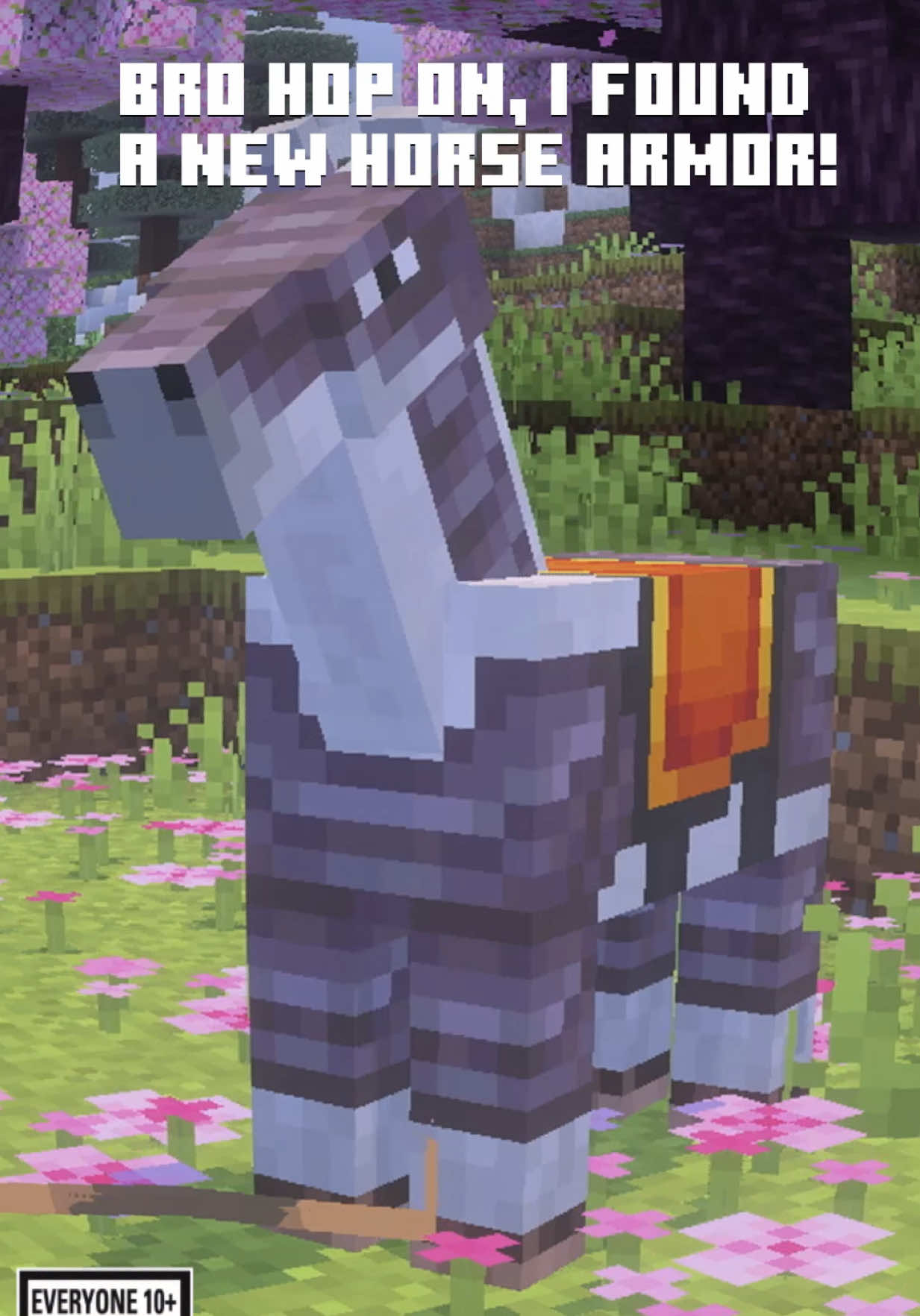 Get ready for our final testing moment for Mounts of Mayhem! Equip your horses with Netherite armor, which you can test today in Java snapshot and Bedrock beta and preview! Check out the link in bio for more! #Minecraft #minecraftmemes 