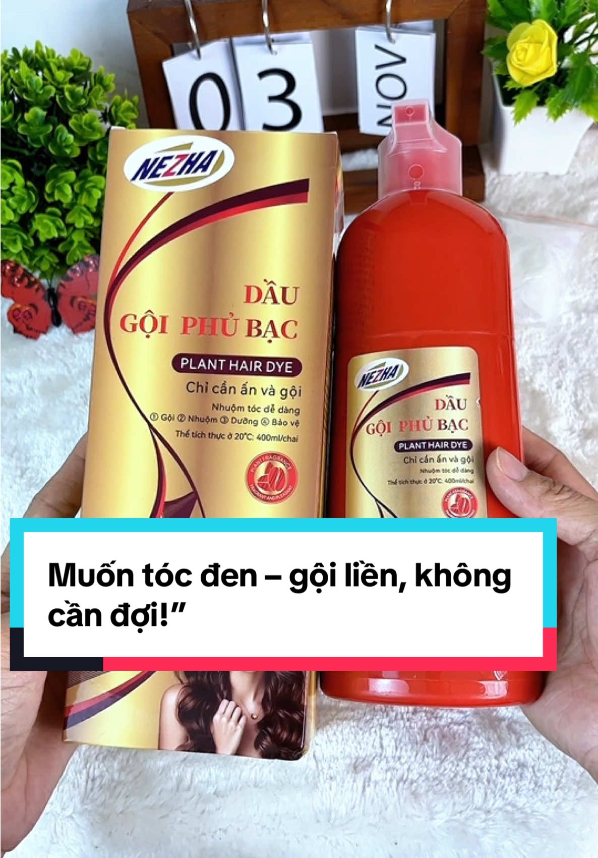 Không còn tóc bạc, không còn tự ti – chỉ nhờ 1 chai dầu gội phủ bạc!”#daugoiphubacnezha #xuhuong #Nezha #nhuomtoctainha #tocbac  @Gia Dụng Phát Nhung  @Gia Dụng Phát Nhung  @Gia Dụng Phát Nhung 