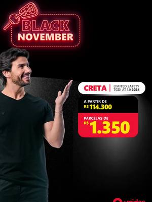 Creta com Entrada + Parcelas de R$ 1.350! Black November da Unidas Seminovos com Ofertas Imperdíveis