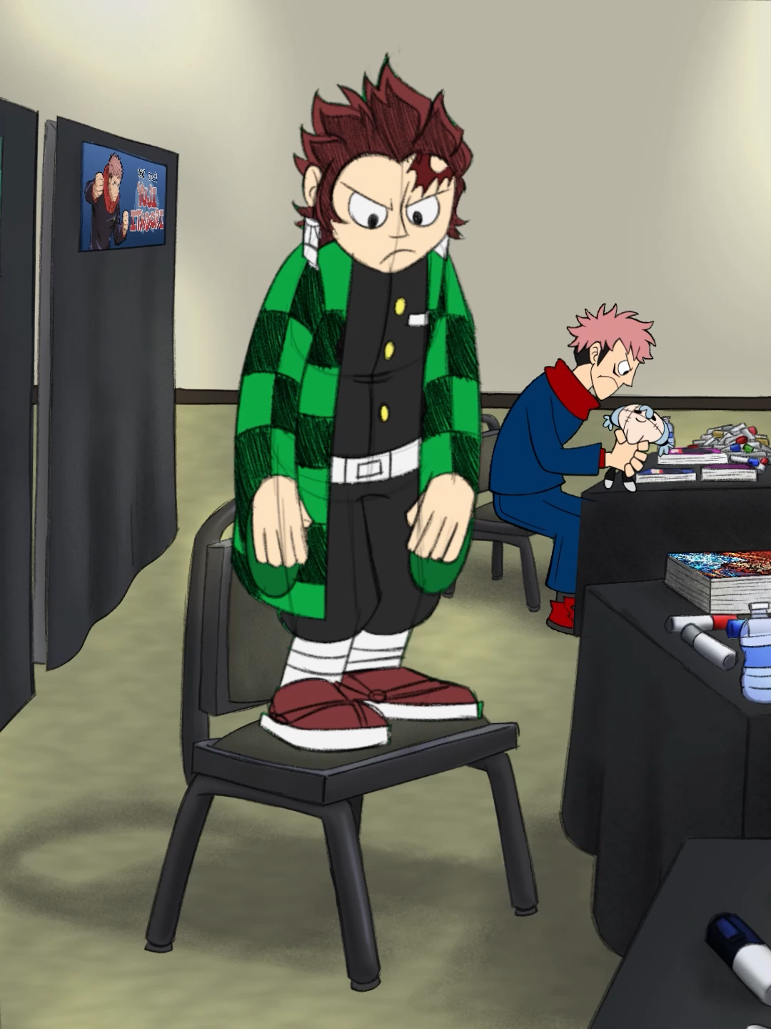 FIGHT MEEEEEEE! original audio from@princesavanessa15 #2danimation #demonslayer