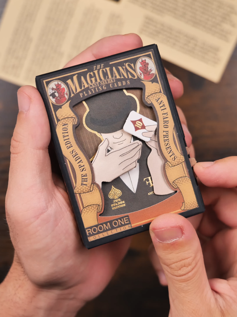 Unboxing The Magician's last secret playing cards 🎩🪄 . . . #deckofcards #cardshuffling #playingcards #cardistry #tiktokviral 