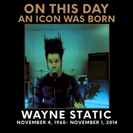 ⚡️ Late, great Static-X frontman Wayne Static would have turned 60 today. RIP. #staticx #waynestatic #numetal #wisconsindeathtrip #evildisco