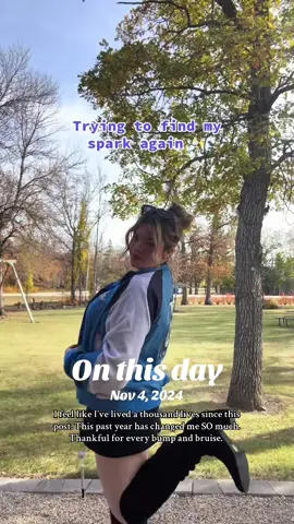 #onthisday wow… I barely recognize her. & she wouldn’t want me to recognize her. Last fall was such a difficult time in my life, and I knew I’d get through it, but it felt so big in the moment that it was hard to see the other side.  Here I am, though. This is the other side and it’s so magical. I am so grateful for my path. 