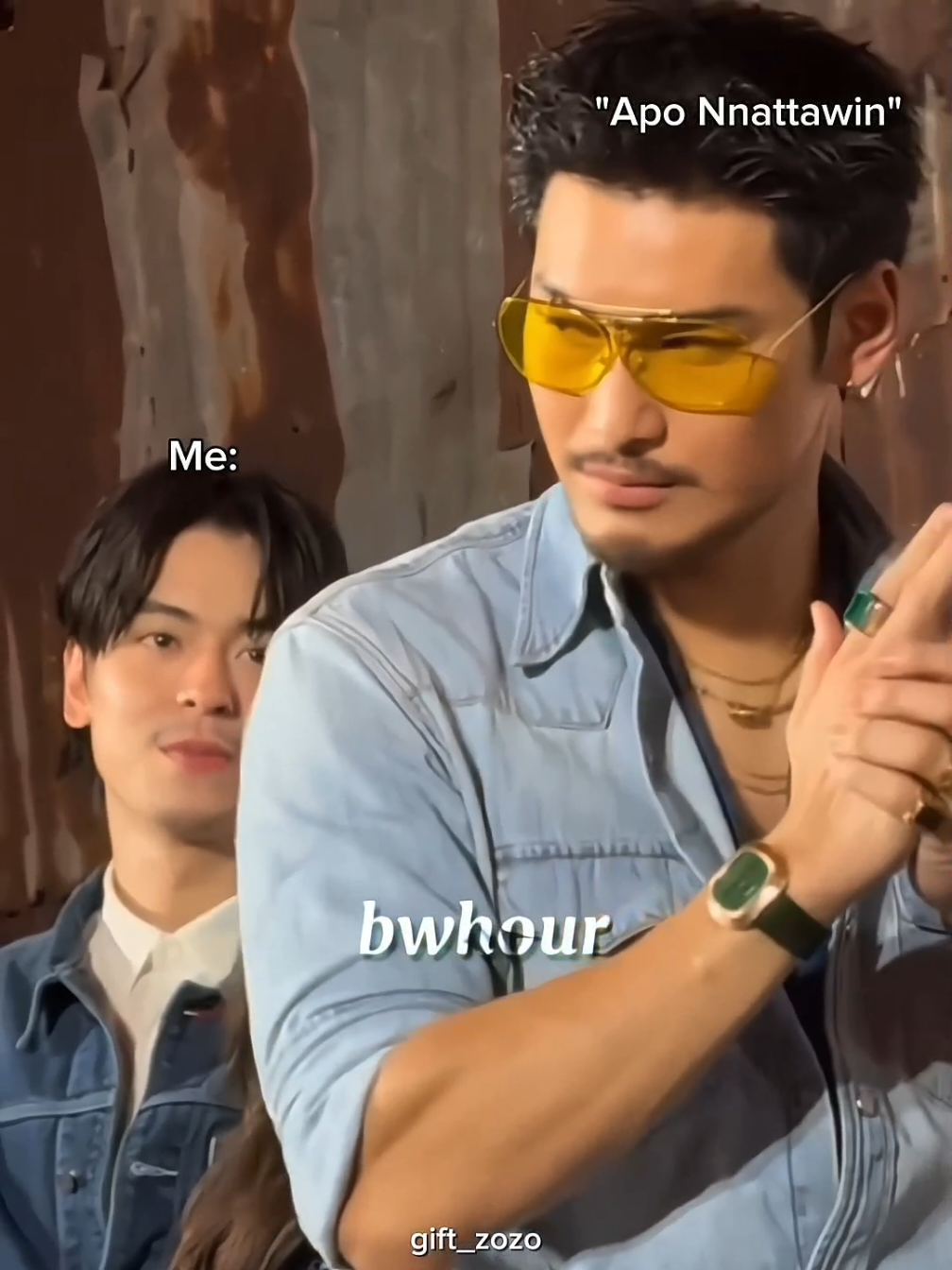 *BRO STARTED GULPING* I DO UNDERSTAND BRO, I DO! ITS THE APO NNATTAWIN 😭 (bro admiring is so adorable) #aponattawin #TEEYAIxAPO #foryou #vixmmnnt #TeeYaiBornToBeBad