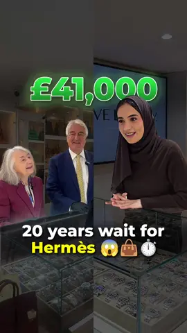 20 years on the Hermès waitlist? Not anymore. This lovely couple came to Love Luxury and left with two Birkins in one visit! 👜💎 are you coming to buy one tomorrow? #FYP #Hermèsbags #Hermèsbirkin #LoveLuxury #LondonLife