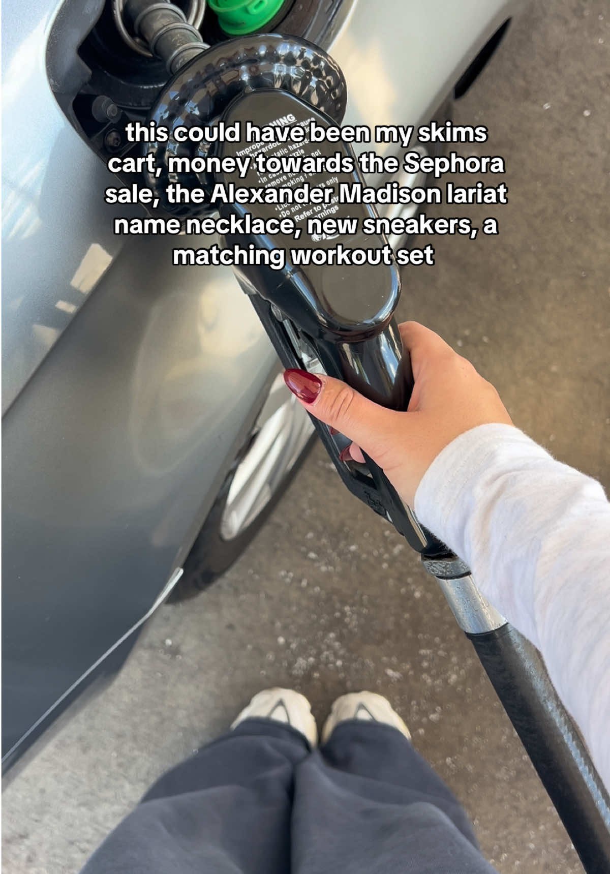 the list of things I want could go on and on but paying for gas every week is so painful #gas #sephorasale #relatable #girls #wishlist 