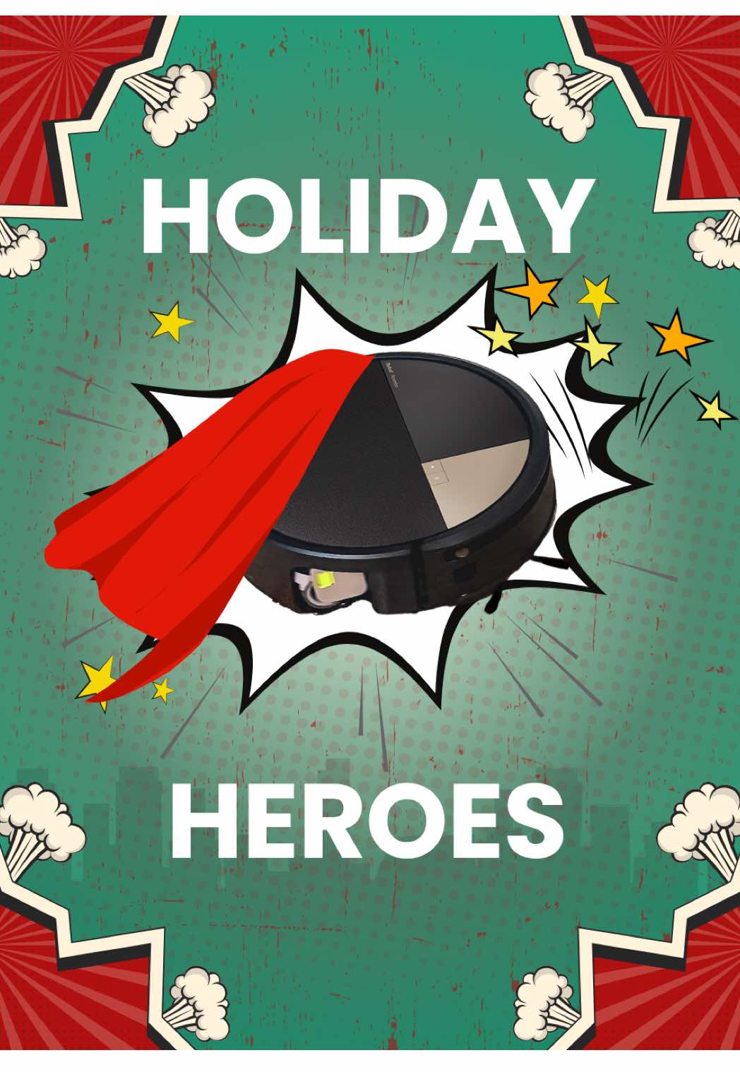 This holiday season… the fur flies, the crumbs fall, and the chaos comes early. 🍪🐾🎄 But when the mess feels unstoppable… a hero rises from the chaos. They don’t wear capes. They don’t ask for thanks. They just clean. ✨ This December, the heroes of the holidays return. ✨ Starring: Roomba. Rated C for Clean. #HolidayHero #Roomba #Fyp #imovie 