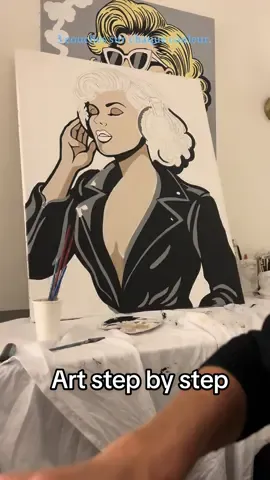 Un vrai artiste ne fait pas semblant #artwork #painting #artprocess #artgallery 