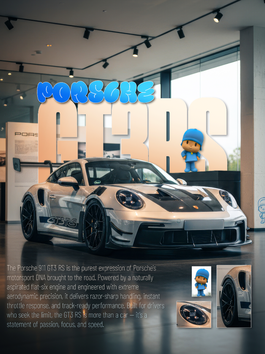 Pocoyooooo 🤸‍♂️ . . #porsche #gt3rs #pocoyo #fyp 