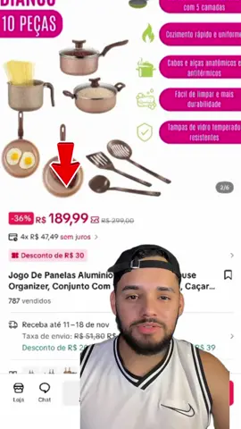 Jogo de panelas #jogodepanelas #panelas #TikTokShopBlackFridayBR #TikTokShop1111BR 