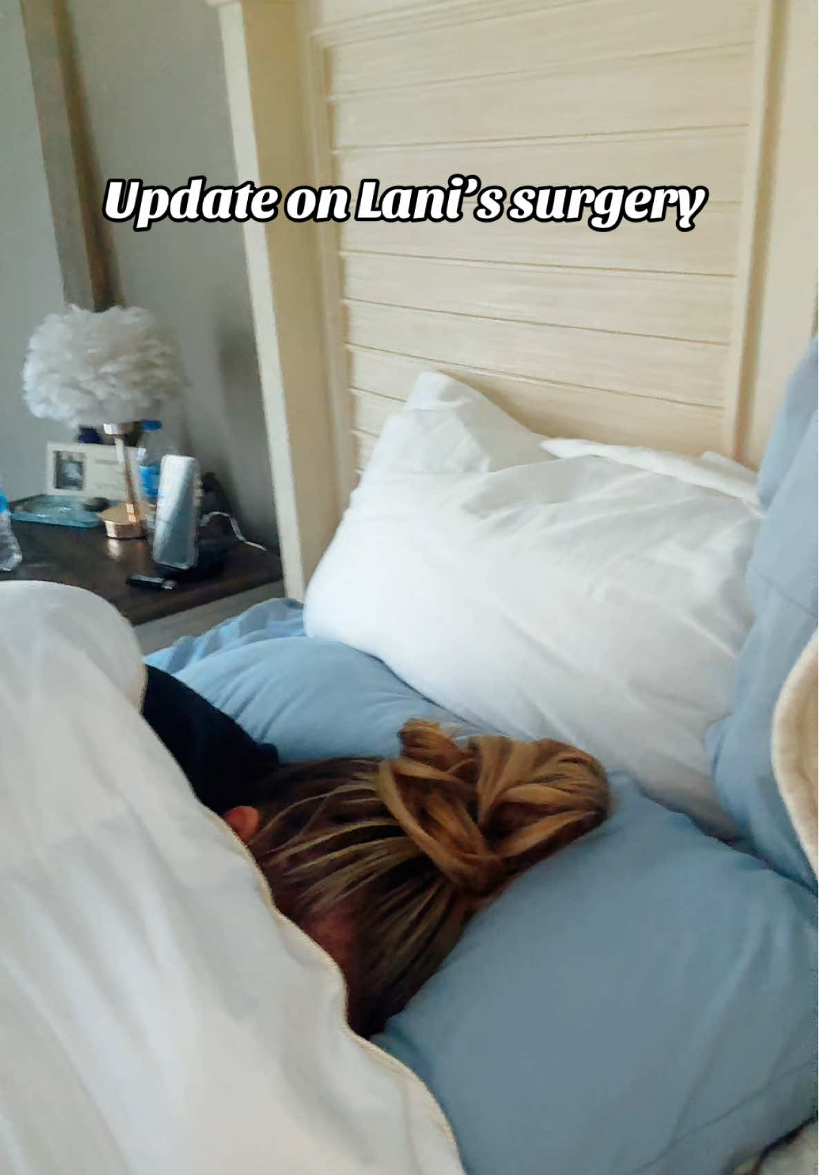 She’s tired and doesn’t feel well, but the surgery went very well! I will take good care of her!  #surgery #update #recovery #blessed #prestons 