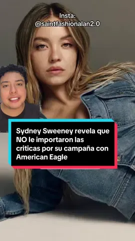 Ahora que si #sydneysweeney dijo y la que SOPORTE y la que no que aguante, sobre su polémica campaña de #americaneagle dijo que vio muy poco de las críticas y que realmente no dio importancia por qué sabe quién es.  #campaña #jeans #mezclilla 