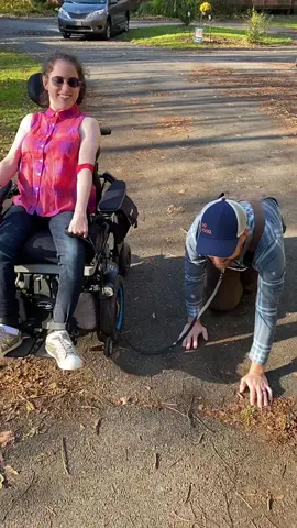 walk him like a dog 🐕 #alsleashwalk #als #alsawareness  #disability #lgbt @TheGoodFarmers 