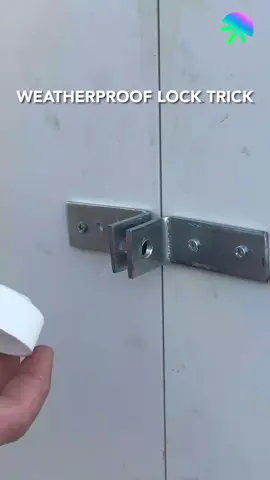 DIY weatherproof lock trick #goviralvideo #fyp #viral_video 