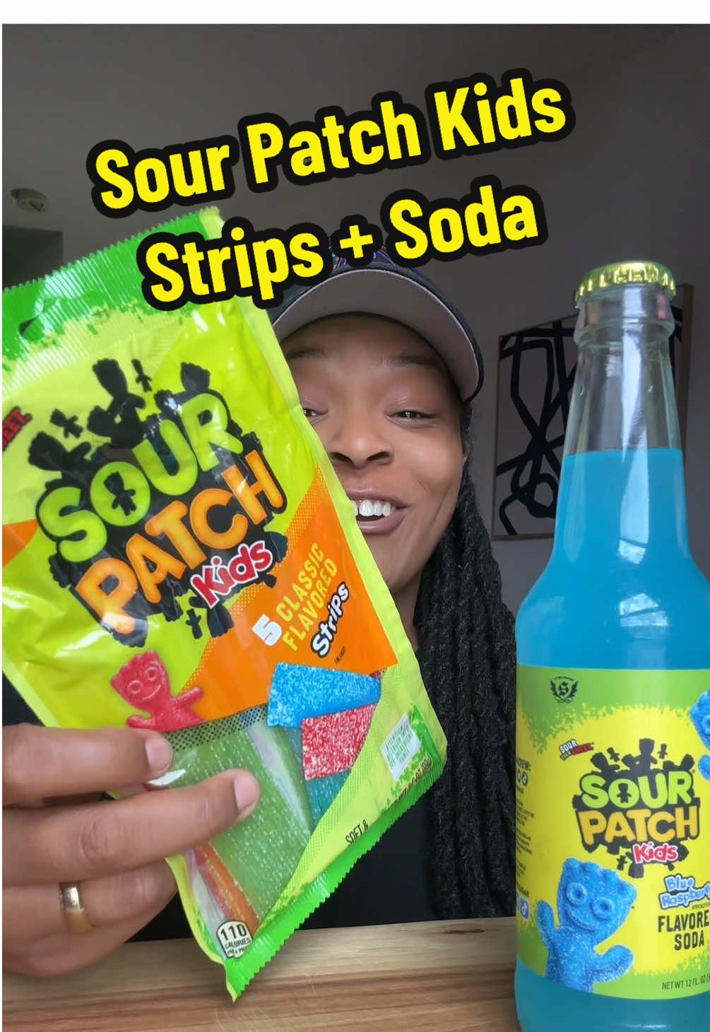 NEW! Sour Patch Kids Strips Candy + Blue Raspberry Soda   