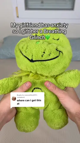 Replying to @roseashley00  Who wants this Breathing Grinch? 🥹💚 #grumpy #plushies #grinchmas #christmas #grinch 