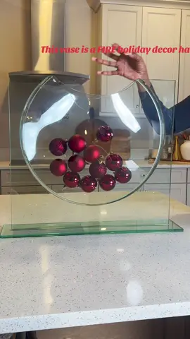 This vase is not back in stock.  Not me turning a glass vase into the main character of Christmas decor 😍🔥 Filled it with red ornaments, added greens + lights… and boom. Instant holiday centerpiece. Tap the bag to cart the vase + everything inside! 🛍️ #t#tiktokshopt#tiktokmademedoith#holidaydecorc#christmasdecorv#vasehack    