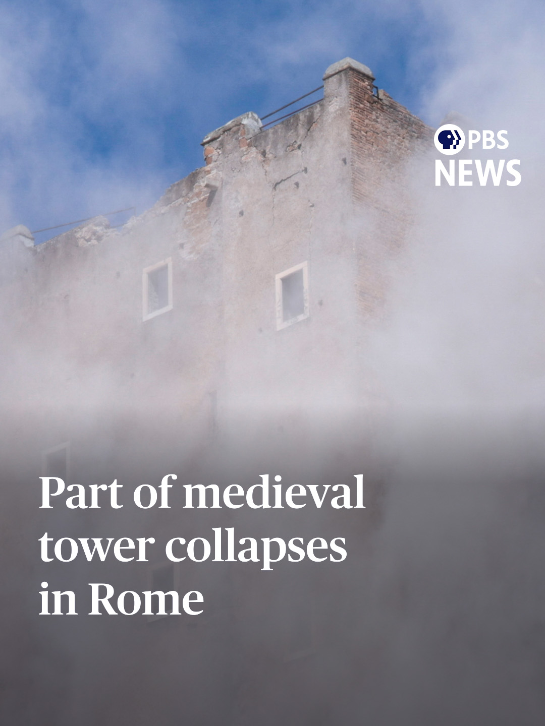 In the Italian capital of Rome, part of a medieval tower collapsed Monday, trapping one worker inside and seriously injuring another. Firefighters were trying to rescue workers through a window after an initial collapse when the structure gave way again. The second collapse trapped a worker inside and it took hours for rescuers to save him. The tower, which is undergoing a renovation, dates to the 13th century and is just blocks away from the coliseum. #Italy #rome #news